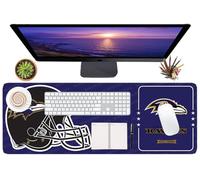 Large Gaming Mouse Pad XL 31.5 x 11.8 in, Sports Waterproof Mousepad for Laptop Computer Desktop Keyboard,Desk Mat for Boys Adult Office,Football Purple Design for Baltimore Gift