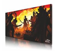 Large Gaming Mouse Pad - XXL Desktop Keyboard Mat for World of Warcraft, Dota2, League of Legends, Genshin Impact - Anime Fantasy Theme