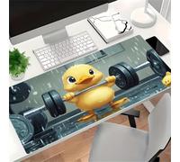 Large Gaming Mouse Pad XXL Extended Desk Mat, Animal Duck Mouse Mat, Gaming Keyboard Mousepad, Big Desk Pad with Non-Slip Base and Stitched Edge for Office/Gaming (23.6x15.7x0.12 inch)