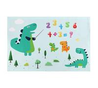 Large Gaming Mousepad - Galaxy Educational Map Blotter, Vibrant Prehistoric Creature Backdrop with Stitched Edges, Full Coverage Desktop Shield, Ideal for Home Studio and School Classrooms