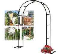 Large Garden Arch Extra Wide 300/350 cm Rose Arch for Climbing Plants Wedding Arbor Support High Pergola Trellis W280*H220cm Durable Metal Structure