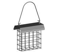 Large Garden Bird Feeder, High Capacity Wild Bird Feeder, 25x20cm Suet Cake for Macaws Parakeets, Metal Material with Hanging Hook, Outdoor Accessories for Budgies Conures Cockatiels, Lawns Balconies