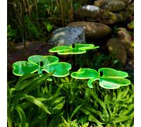 Large Garden Decor Ornaments Set of 3 'Shamrocks'