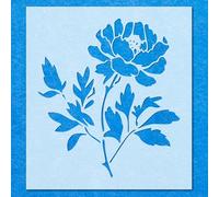 Large Garden Flower Plant Stencil: Mylar Airbrush Wall Art Painting Crafts -A3 Stencil - Design Size (288 x 257 mm)