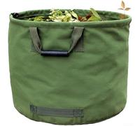 Large Garden for leaf Bag, Canvas Storage Organiser for Yard Waste Fruits Vegetables, Heavy-Duty Collapsible Container for Outdoor Lawn Grass Clippings Harvest(Army Green)