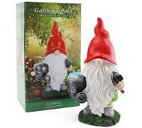 Large Garden Gonk Statue 33cm x 13cm x 20cm Gnome Ornament holding a Watering Can - Perfect for Home & Garden Decor, Decorative Figurine for Patio, Balcony, Yard, Lawn Boxed, Great for Gifting