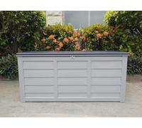 Large Garden Storage Box Heavy Duty Waterproof Outdoor Storage Weather Resistant, UV Protected, Lockable Garden Storage Container for Tools, Patio, Lawn & Garage, Huge Capacity, Zero Maintenance