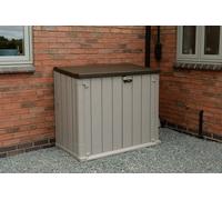 Large Garden Storage Unit 1110 x 1300 x 750mm - Taupe Grey & Brown - Forest Garden