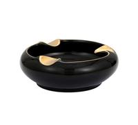 Large Gauge Ceramic Ashtrays Hand Decorated Cigar Ash Trays for Outdoor Indoor Home Patio or Table Cute Cigarette Ashtray Vintage Ash Holder
