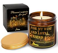 Large Gift Candles Fireflies in a jar. This Gift is Universal and has a Box-Card on which You can Write a Wish. Weight 680 Grams, Soy Wax, Aroma Tropical Cocktail.
