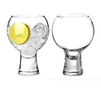 Large Gin and Tonic Glasses Set of 2 Gift Set - Copa De Balon Gin Balloon Glass 540ml - Stylish Unique Fishbowl Design Gin Goblet - Easy to Hold and Looks Spectacular with Coloured Gin