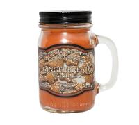 Large Gingerbread Vanilla Scented Mason Jar Candle (100hr Burn Time Approx)