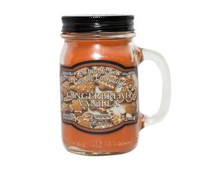 Large Gingerbread Vanilla Scented Mason Jar Candle (100hr Burn Time Approx)