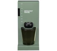 Large Glass Diffuser 200ml - Perfect For Placing In Your Bedroom, Bathroom, Or Living Room Space For A Sleek Look And Fresh Scent (Bergamot Waves)