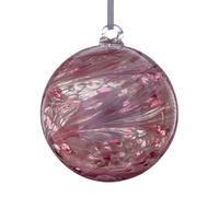 Large Glass Hanging Friendship Ball 15cm diameter, Pink