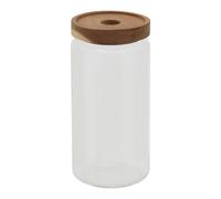 1000ml Glass Jar, Clear Glass with Airtight Silicone Seal and Metallic Lid, Perfect for Kitchen Storage Premier Housewares Clear One Size