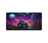 Large Gmaing Mouse Pad A Photo of Tractor in The Space Field in The Style Long Mouse Pads 30x60cm Table Mat Suitable for Various Scenarios Such As Work Play And Study
