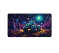 Large Gmaing Mouse Pad A Photo of Tractor in The Space Field in The Style Long Mouse Pads 40x75cm Table Mat Suitable for Various Scenarios Such As Work Play And Study
