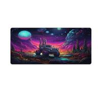 Large Gmaing Mouse Pad A Photo of Tractor in The Space Field in The Style Long Mouse Pads 40x90cm Table Mat Suitable for Various Scenarios Such As Work Play And Study