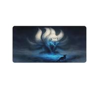 Large Gmaing Mouse Pad Animal Fox Extra Large Mouse Mat 30x60cm Desk Pad with Stitched Edges Durable Non Slip Natural Rubber Base