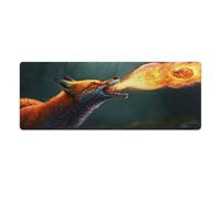Large Gmaing Mouse Pad Animal Fox Mouse Mat 30x80cm Keyboard Desk Mat Stitched Edges Smooth Surface for Speed Control Anti Slip Base