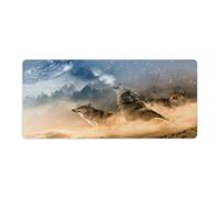 Large Gmaing Mouse Pad Call of The Wolves Long Mouse Pads 40x90cm Table Mat Suitable for Various Scenarios Such As Work Play And Study
