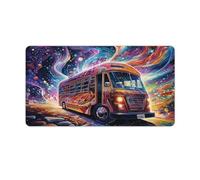 Large Gmaing Mouse Pad Colour Art Bus Long Mouse Pads 40x75cm Table Mat Suitable for Various Scenarios Such As Work Play And Study