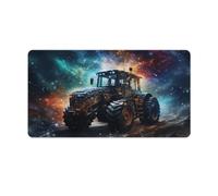 Large Gmaing Mouse Pad Colour Art Tractor Extra Large Mouse Mat 40x75cm Desk Pad with Stitched Edges Durable Non Slip Natural Rubber Base