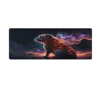 Large Gmaing Mouse Pad Spirit Animal Boxer Long Mouse Pads 30x80cm Table Mat Suitable for Various Scenarios Such As Work Play And Study