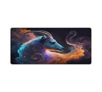 Large Gmaing Mouse Pad Spirit Animal Goat Long Mouse Pads 40x90cm Table Mat Suitable for Various Scenarios Such As Work Play And Study