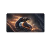 Large Gmaing Mouse Pad Spirit Animal Penguin Table Mat Premium Textured Non Slip Waterproof Stitched Edges for Gaming Office Home 30x60cm