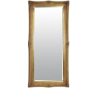 Large Gold Antique Shabby Chic Ornate Wall Mirror 5Ft9 X 2Ft9, 175cm X 84cm