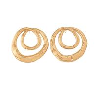 Large Gold Circle Dangle Earrings for Women Exaggerated Simple Hollow Geometric Drop Earrings Personalized Big Round Earrings Birthday Charm Jewelry