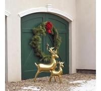 Large Gold Reindeer Foil Balloon, 42 x 73 cm, Christmas Party Decoration