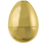 Large Golden Refillable Easter Egg ( 1 Count ) Measures 8cm x 6.8cm