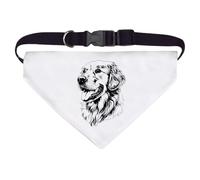Large 'Golden Retriever Portrait' Dog/Cat/Pet Bandana (PD00060362)