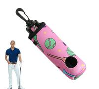 Large Golf Ball Waist Bag - 25g Ball Pouch, Portable Storage Holder, Zippered Mini Case | Lightweight Waist Mounted Golf Accessory for Women Practice Training Course Play Outdoor Sport Carry