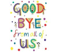Large Goodbye Card, From All Of Us Text - A4 Size - Regal Publishing