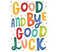 Large Goodbye & Goodluck Card, Goodbye - A4 Size - Regal Publishing