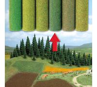 LARGE GRASS MAT MIXED GREEN 200 X 80 CM Busch 7233