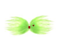 Large Green Furry Hair Bow with Red Heart Women Girls Costume Accessories Christmas Hair Clip Tree Decorations (Light Green, One Size)