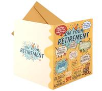 Large Greeting Card Farewell, Colorful Retirement Farewell Cards with Envelope Large Going Away Gift Retirement Supply for Teacher Coworker Colleague