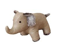 Large Grey Beige Colour Soft Padded Elephant Door Stop Wedge, Home Decor Heavy Weighted Doorstop