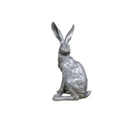 Large Grey Hare | Highly Textured Resin Ornament
