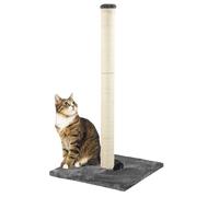 (Large, Grey) KCT Cat Scratching Post for Indoor Kitten 40/78cm Scratcher Pole Scratch Tree Natural Durable Sisal Freestanding Sturdy for Small Spaces