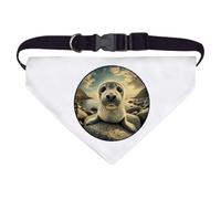 Large 'Grey Seal Pup' Dog/Cat/Pet Bandana (PD00061602)