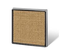 Large Grid Weave Jute Texture Unisex Brooches & Pins Square Lightweight Lapel Badge Jewelry for Clothing Shawl Hat