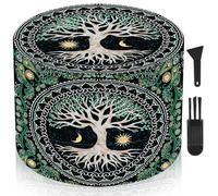 Large Grinder 63MM Crusher 40 Grinding Teeth Metal Grinder Tree Design Cool 4 Layers Grinders Metal Crusher for Spice Mill with Scraper and Plastic Brush