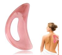 Large Gua Sha Massager Gua Sha Rose Quartz Tool Natural Stone Face Massager for Women and Men, Anti-Aging Skincare Routine Facial Massage Skin Care Gift