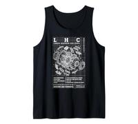 Large Hadron Collider Particle Quantum Physics Diagram Tank Top